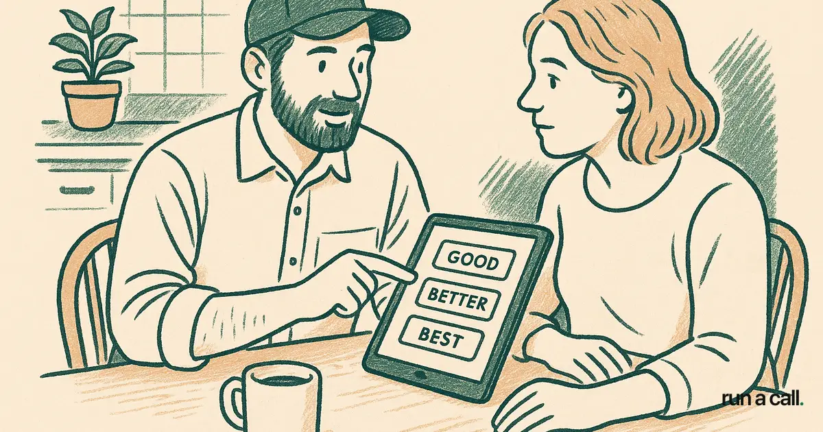 Illustration comparing large and small price tags representing ServiceTitan vs Jobber cost